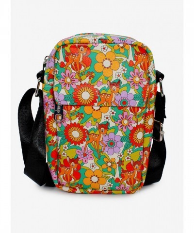 Disney Bambi Floral Vegan Leather Crossbody Bag for Women