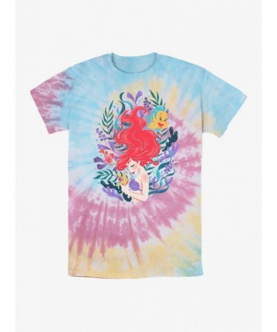 Disney Leafy Ariel Mermaid Tie Dye T-Shirt - Men's Multi
