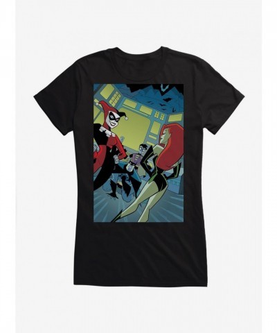 DC Comics Batman Harley Quinn Poison Ivy Junior Girls Cotton Tee