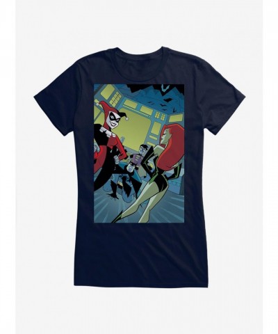 DC Comics Batman Harley Quinn Poison Ivy Junior Girls Cotton Tee