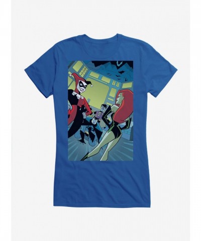 DC Comics Batman Harley Quinn Poison Ivy Junior Girls Cotton Tee