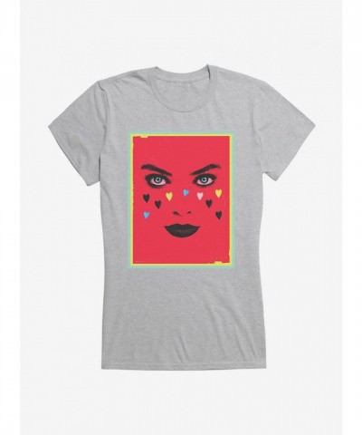 DC Comics Birds Of Prey Harley Quinn Cute Heart Design Girls T-Shirt