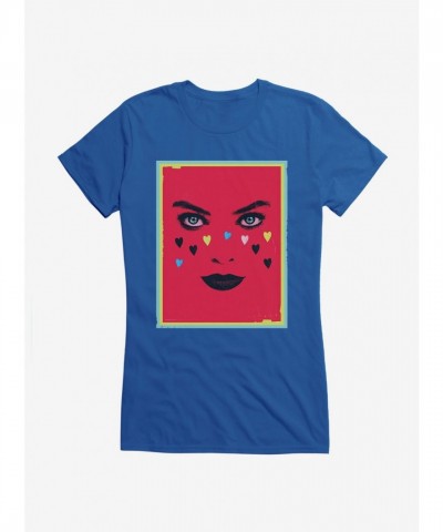 DC Comics Birds Of Prey Harley Quinn Cute Heart Design Girls T-Shirt
