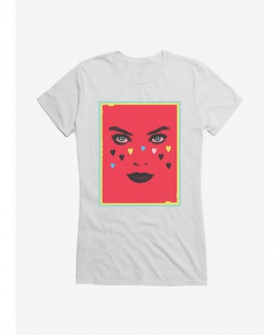 DC Comics Birds Of Prey Harley Quinn Cute Heart Design Girls T-Shirt
