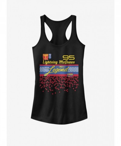 Disney Pixar Cars Girls Cotton Tank Top - Black