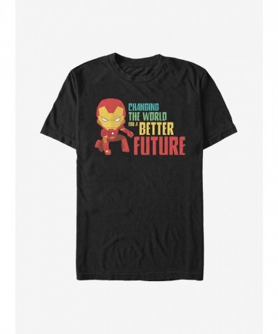 Marvel Iron Man T-Shirt for Men - Black Better Future Edition