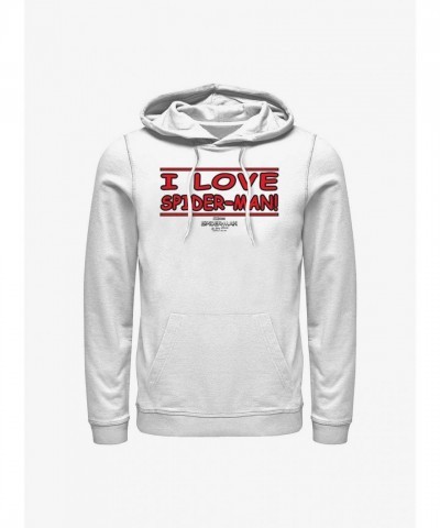 Marvel No Way Home Spidey Love Hoodie - Men's White