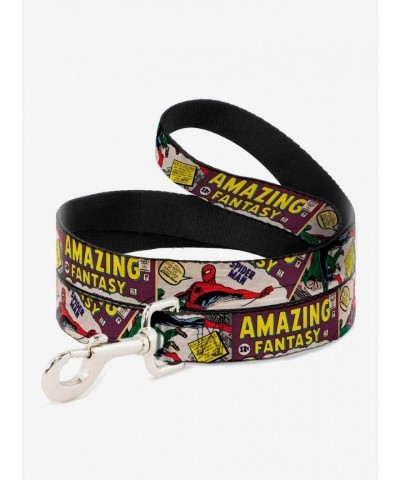 Marvel's Iconic Spider-Man Amazing Fantasy Cover Pose Dog Leash - Durable and Stylish