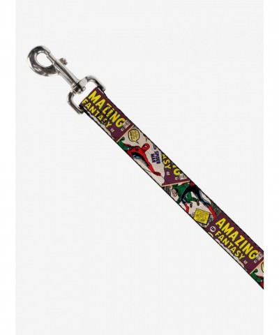 Marvel's Iconic Spider-Man Amazing Fantasy Cover Pose Dog Leash - Durable and Stylish