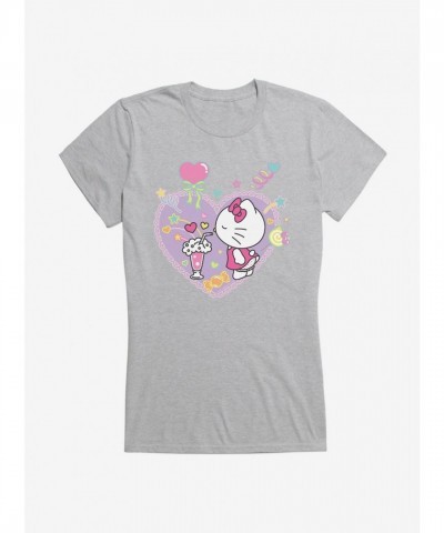 Hello Kitty Sugar Rush T-Shirt for Girls - Lightweight Cotton