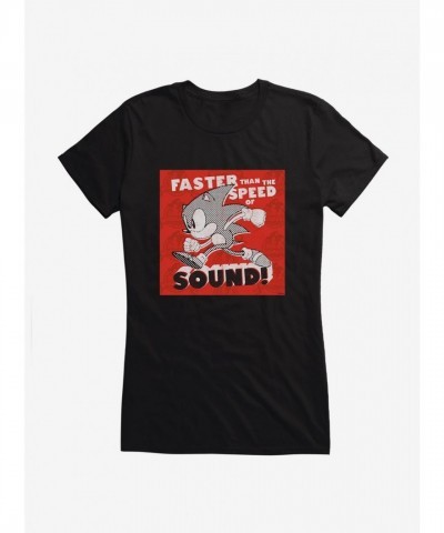 Sonic The Hedgehog Lightning Fast Girls T-Shirt