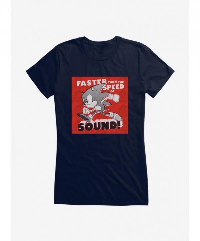 Sonic The Hedgehog Lightning Fast Girls T-Shirt