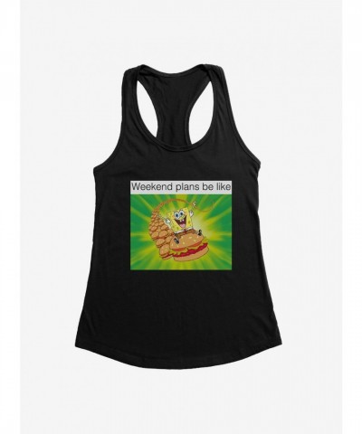 SpongeBob SquarePants Girls Weekend Plans Graphic Tank