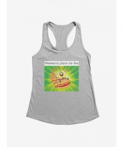 SpongeBob SquarePants Girls Weekend Plans Graphic Tank