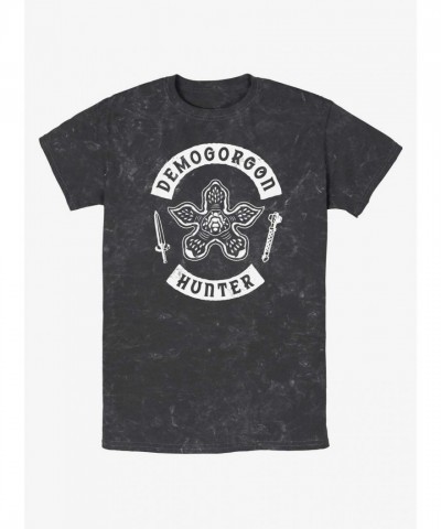 Stranger Things Demogorgon Hunter Tee - Lightweight Cotton for Men