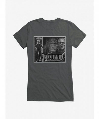 Frankenstein's Monster Graphic Tee for Girls - Black & White