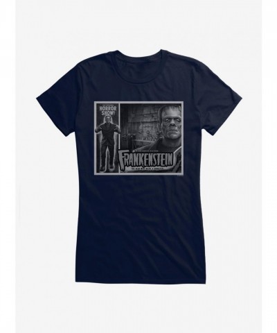 Frankenstein's Monster Graphic Tee for Girls - Black & White