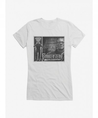 Frankenstein's Monster Graphic Tee for Girls - Black & White