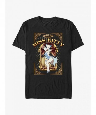 Disney Great Mouse Detective Miss Kitty T-Shirt - Black Men's