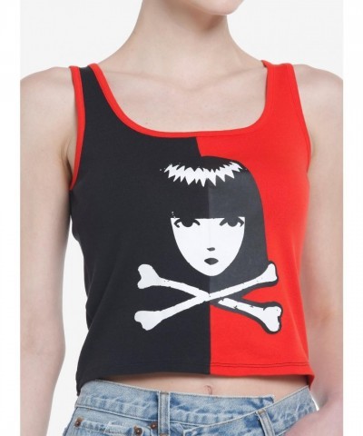 Emily Strange Cropped Tank Top for Girls