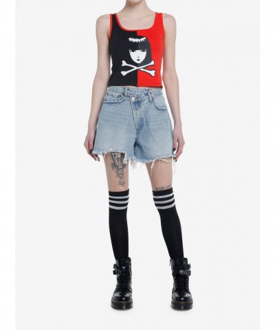 Emily Strange Cropped Tank Top for Girls