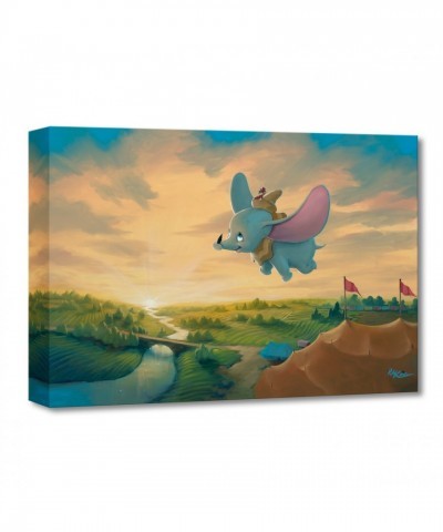Dumbo Flight Over the Circus Canvas Print by Rob Kaz