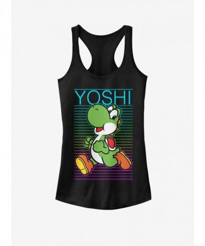 Marvel Nintendo Yoshi Girls Tank Top - Black