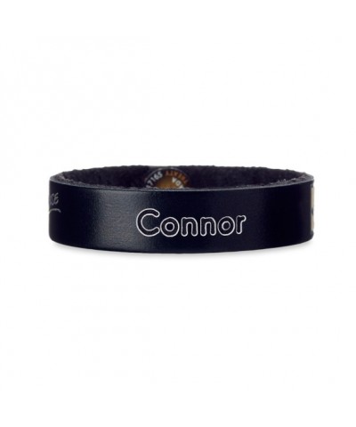 Mickey Mouse Comic Strip Personalized Leather Bracelet by Leather Treaty