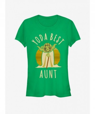Yoda Says Comfortable Girls T-Shirt - Green Junior Size