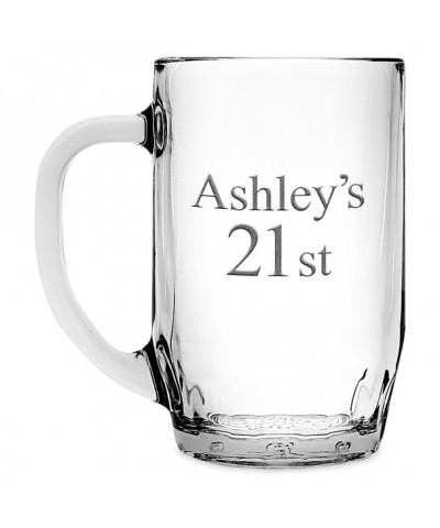 Arribas Brothers Mickey Mouse & Cinderella Castle Personalized Glass Mug - Large Size