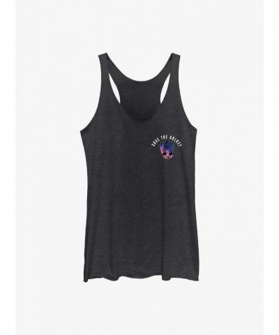Marvel Earth Day Guardians of the Galaxy Groot Tank Top for Girls - Black