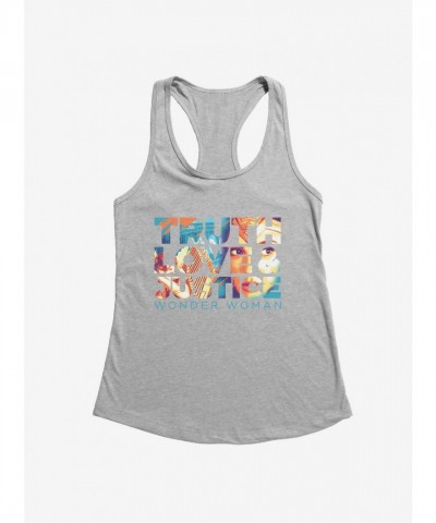 DC Comics Wonder Woman 1984 Truth Love Justice Lightweight Tank for Girls