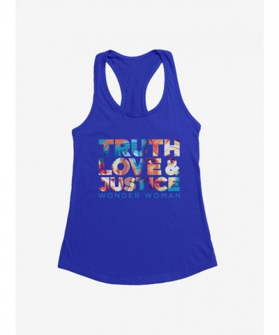 DC Comics Wonder Woman 1984 Truth Love Justice Lightweight Tank for Girls
