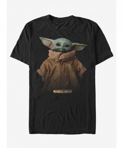 The Mandalorian Child Graphic Full-Sleeve T-Shirt - Black Men's