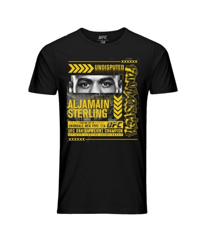 Men's Official UFC Aljamain Sterling T-Shirt - Black Undisputed Edition