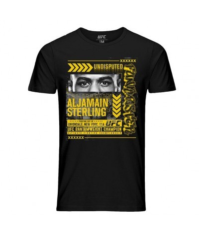 Men's Official UFC Aljamain Sterling T-Shirt - Black Undisputed Edition