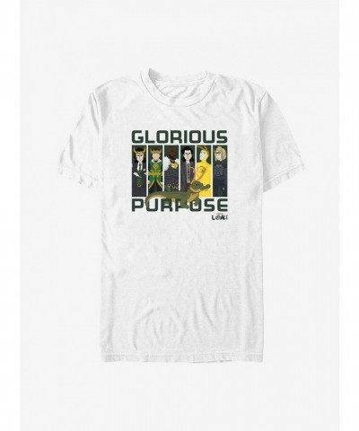 Marvel Loki Inspired Team T-Shirt - White Men's Size