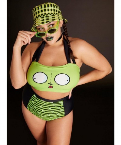 Invader Zim GIR Halter Top for Plus Size Women