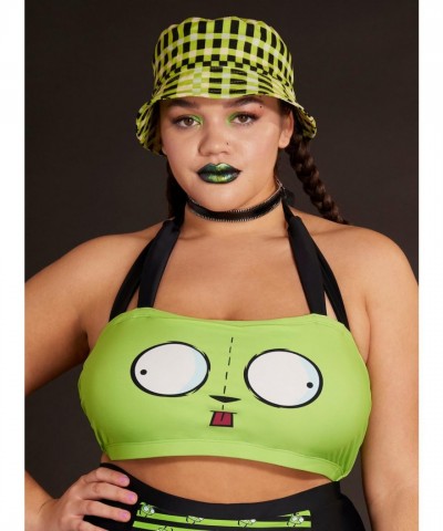Invader Zim GIR Halter Top for Plus Size Women