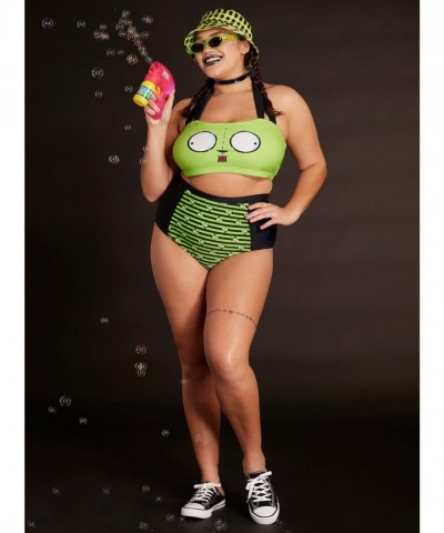 Invader Zim GIR Halter Top for Plus Size Women
