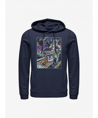 Star Wars Rebellion Graphic Hoodie - Blue Men's Size