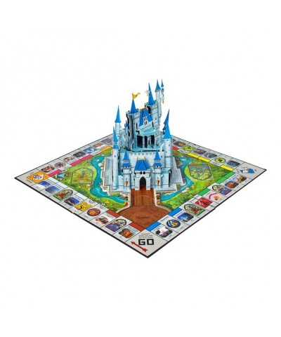 Disney Parks Monopoly Game: Magical Edition with Star Wars Attractions & Pop-Up Castle