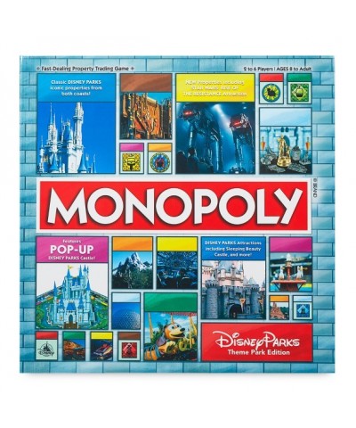 Disney Parks Monopoly Game: Magical Edition with Star Wars Attractions & Pop-Up Castle
