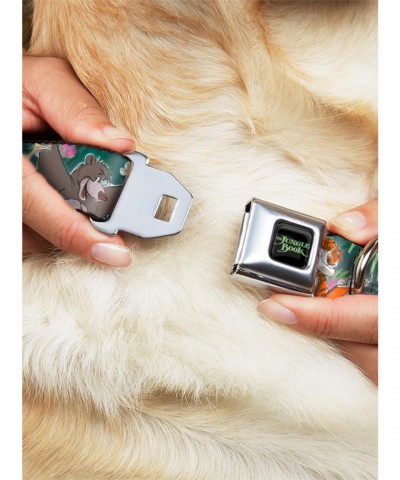 Disney Jungle Book SeatBelt Buckle Dog Collar - USA Made, Durable & Stylish