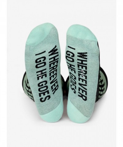 Star Wars Mandalorian The Child Hidden Message Green Comfort Crew Socks