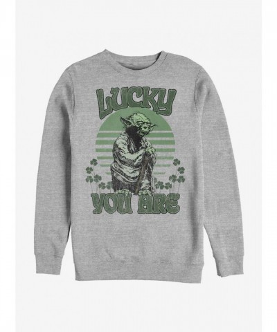 Star Wars Yoda Grey Lucky Sweatshirt for Men