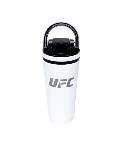UFC White 26oz Double Wall Vacuum Insulated Shaker Bottle