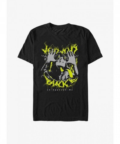 Star Wars Jar Jar Binks Soft Cotton T-Shirt - Black Men's