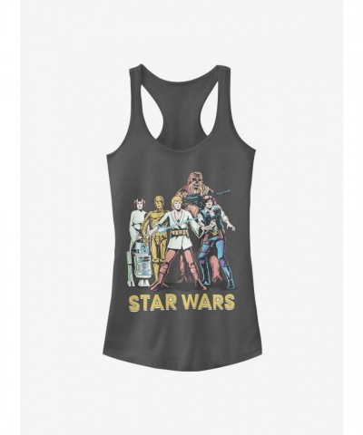 Star Wars Grey Two Girls Tank Top for Juniors