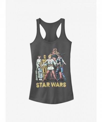 Star Wars Grey Two Girls Tank Top for Juniors